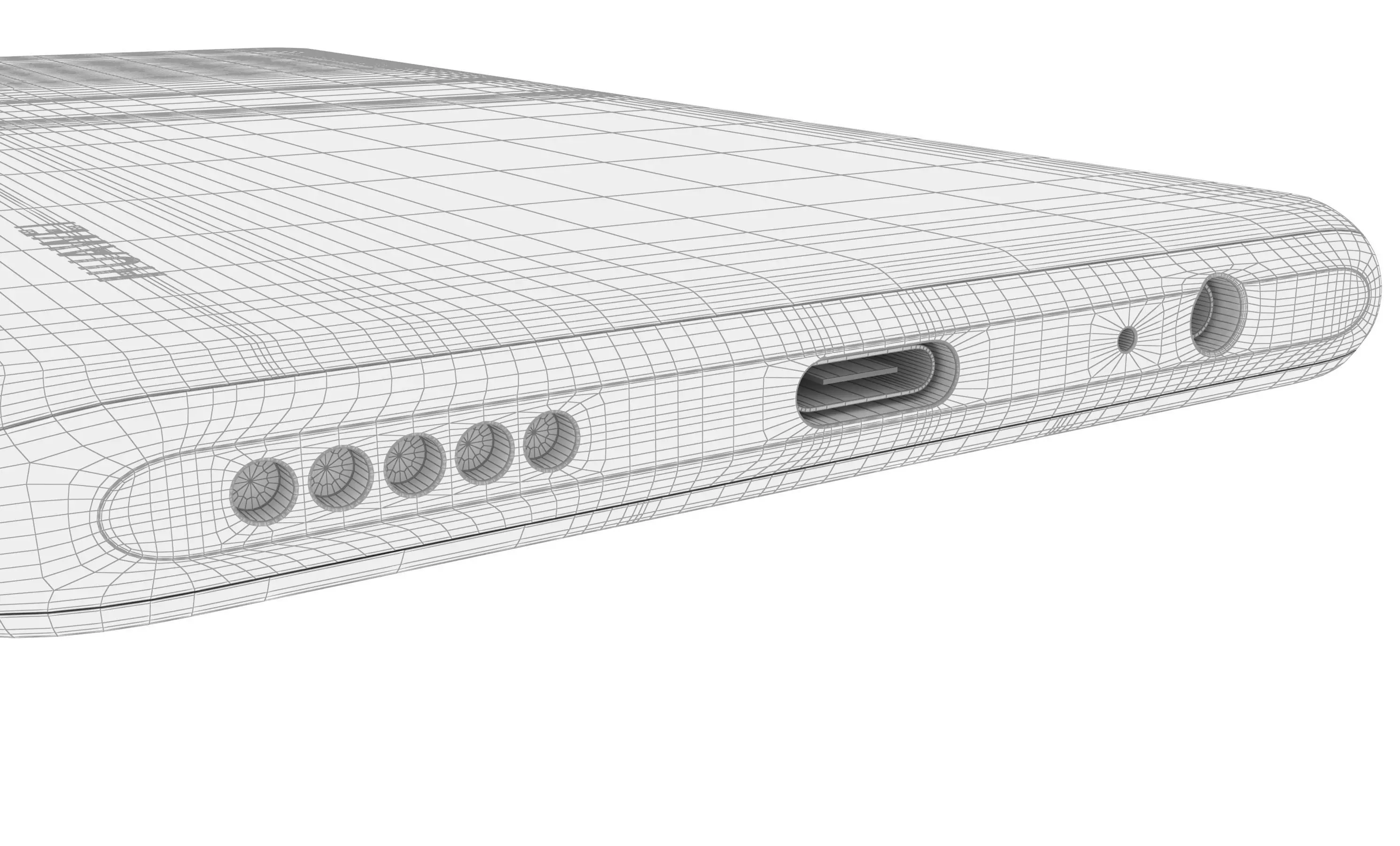 Huawei P Smart 2021 Blush Gold High Poly 3D model_24