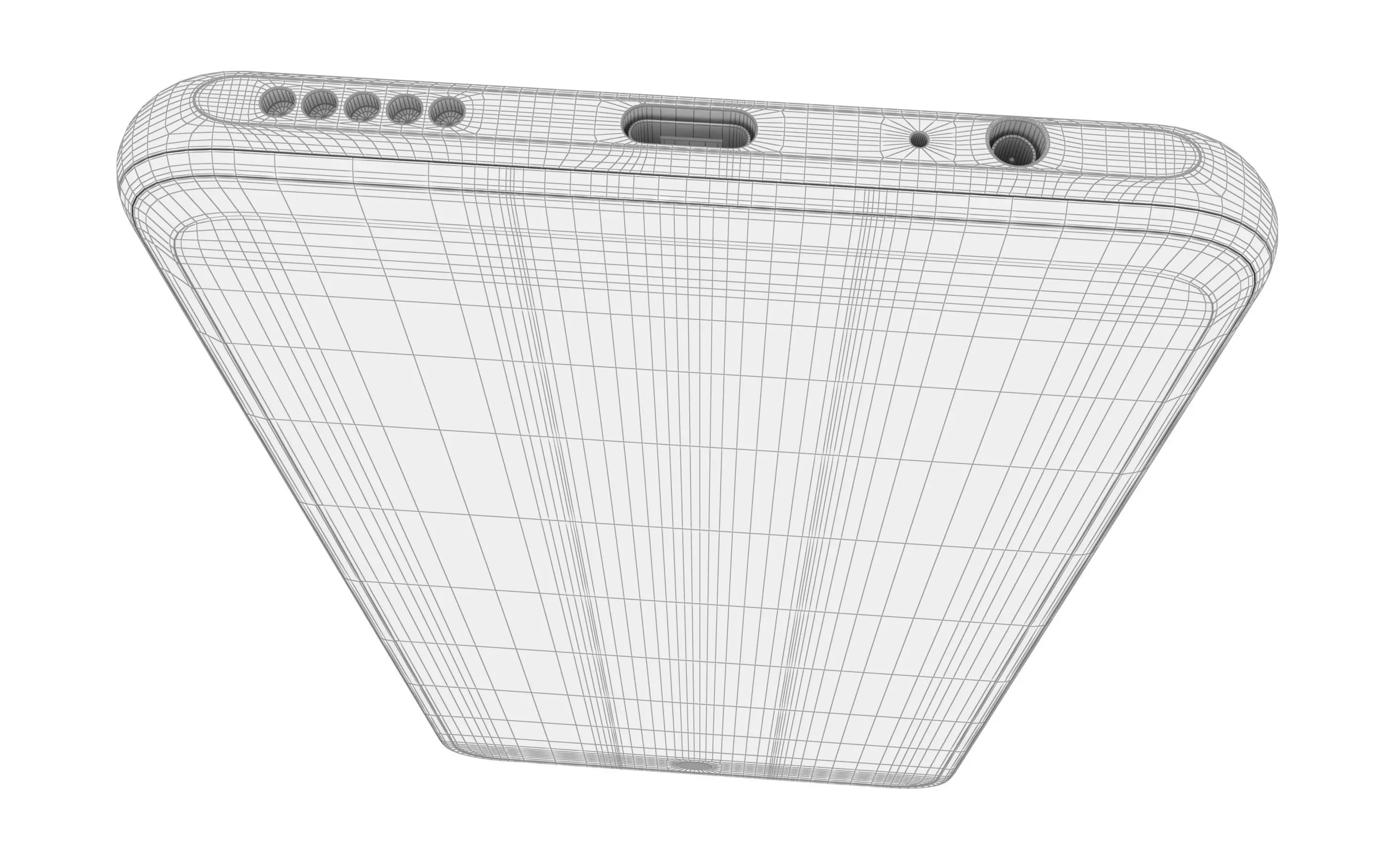 Huawei P Smart 2021 Blush Gold High Poly 3D model_15