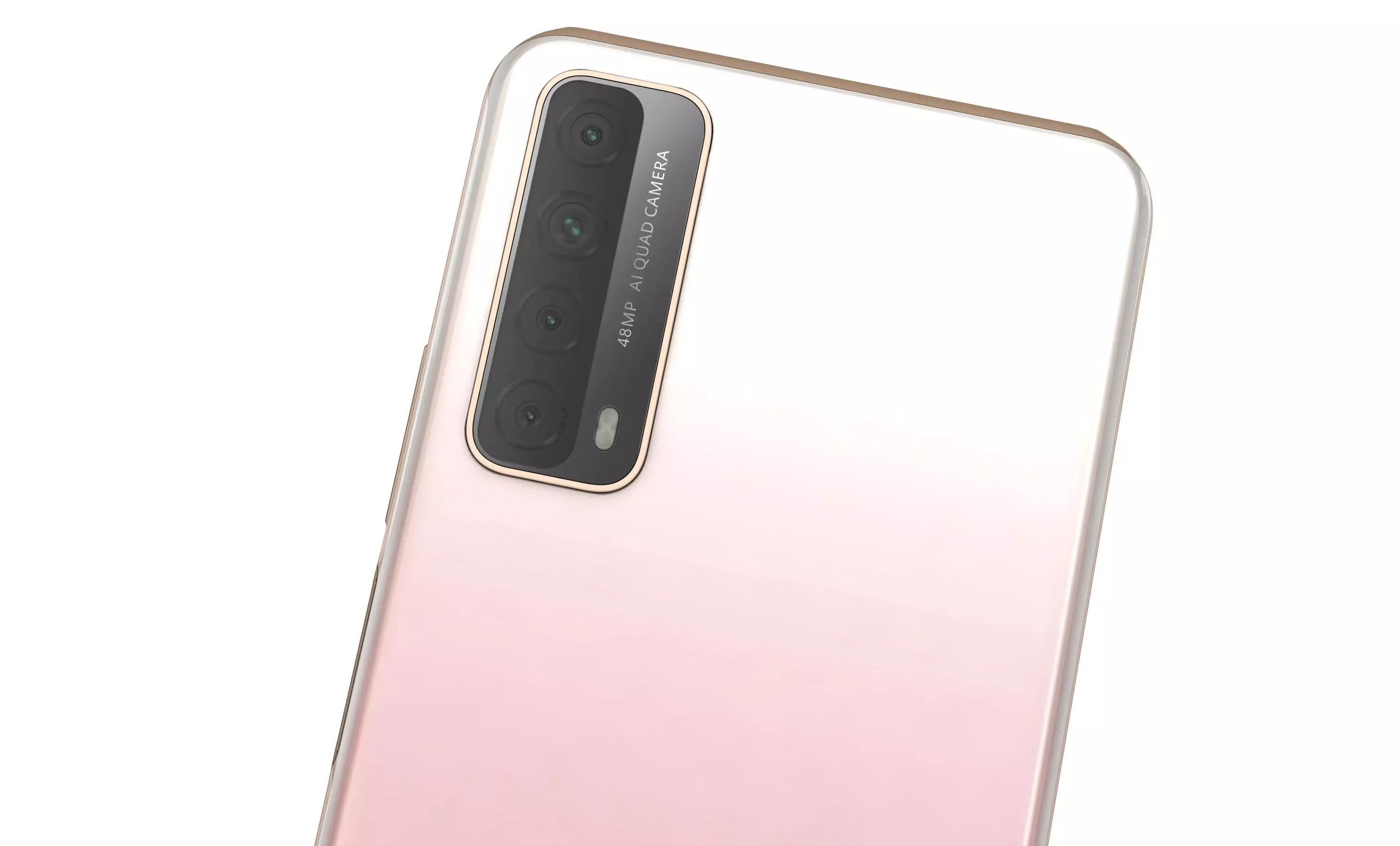 Huawei P Smart 2021 Blush Gold High Poly 3D model_9