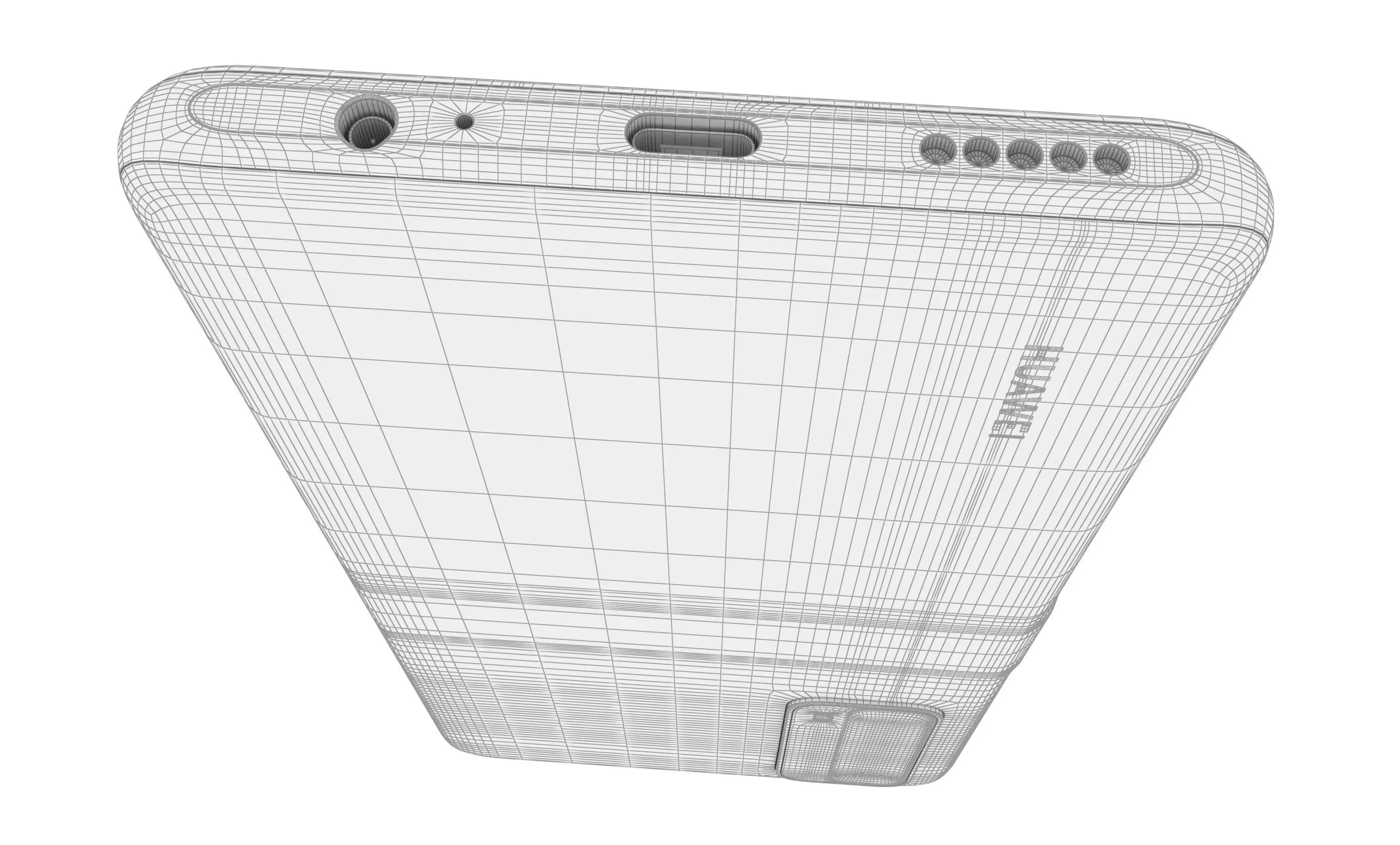 Huawei P Smart 2021 Blush Gold High Poly 3D model_16