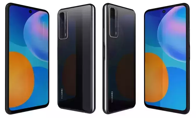 Huawei P Smart 2021 Midnight Black High Poly