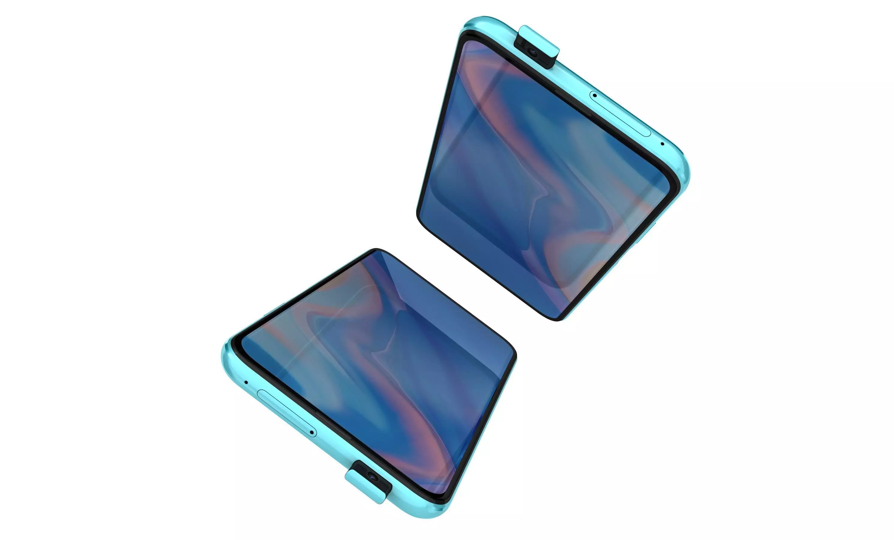 Huawei P Smart Pro 2019 Breathing Crystal High Poly 3D model_3