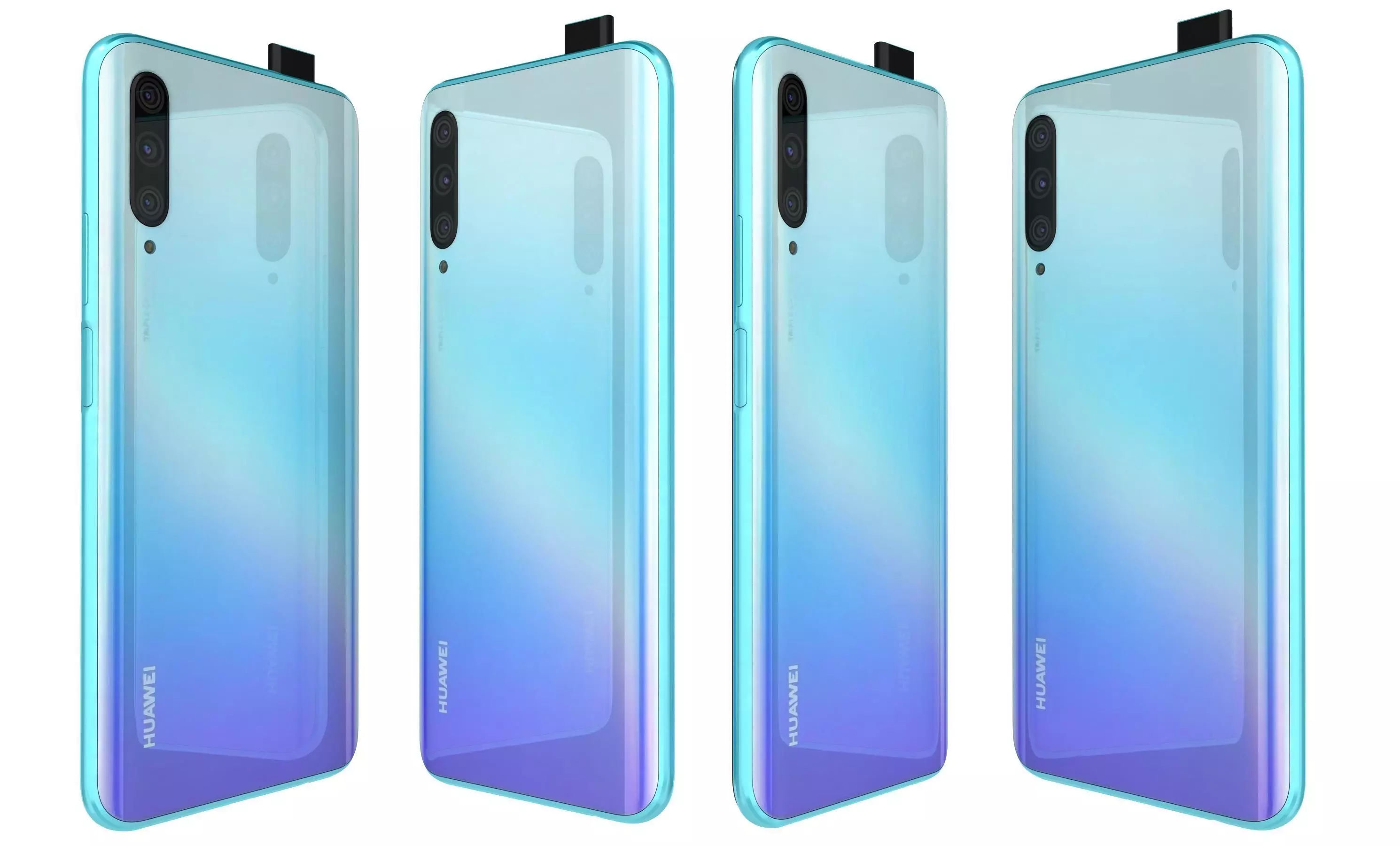 Huawei P Smart Pro 2019 Breathing Crystal High Poly 3D model_24