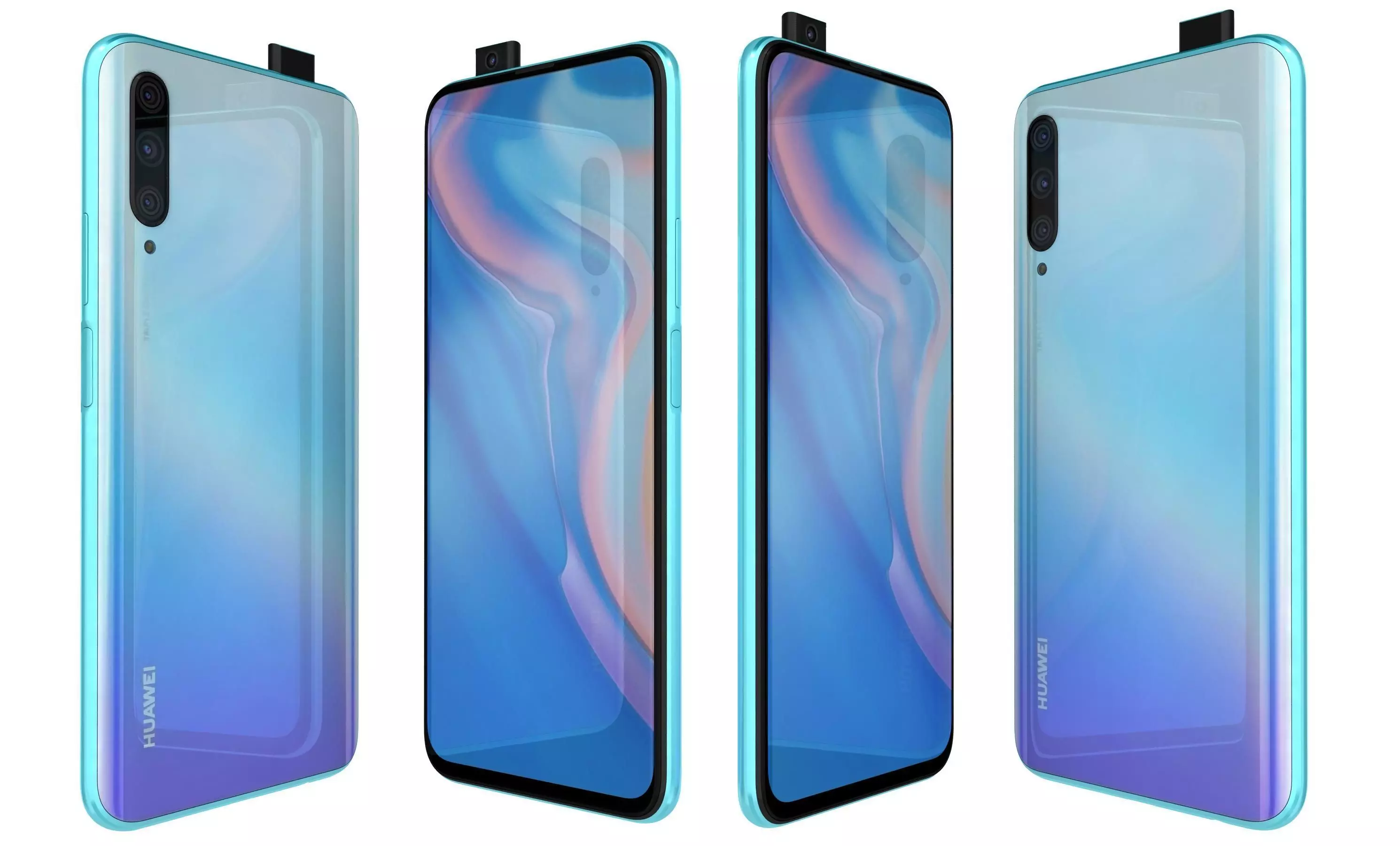 Huawei P Smart Pro 2019 Breathing Crystal High Poly 3D model_0