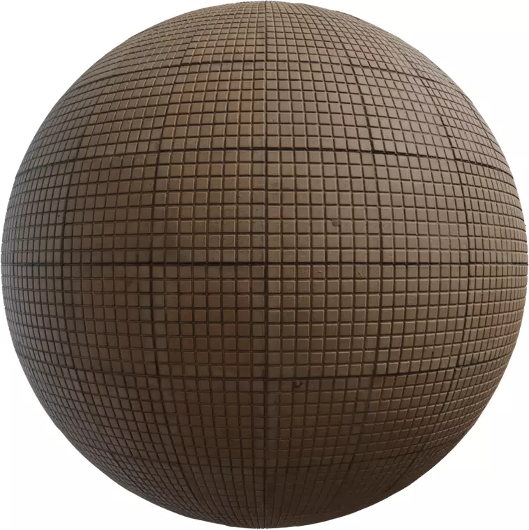 Square Mosaic Paver Grid PBR Texture Texture