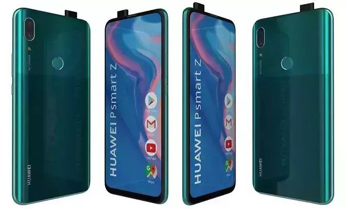 Huawei P Smart Z Emerald Green High Poly