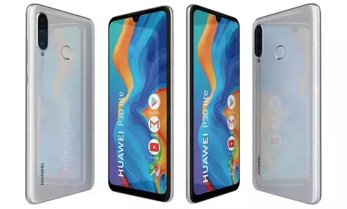 Huawei P30 Lite Pearl White High Poly