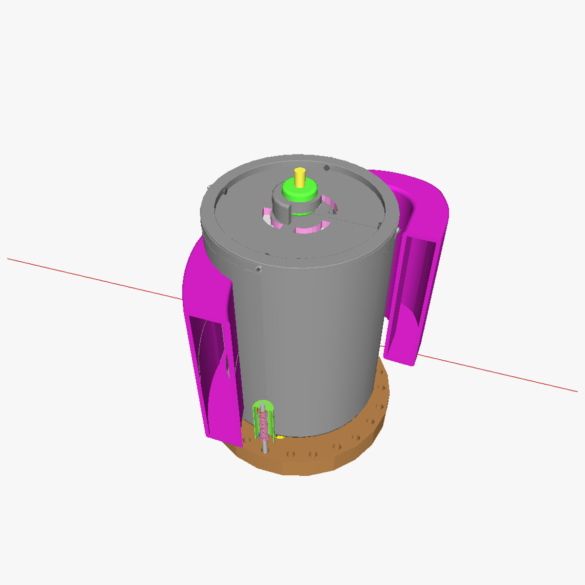 Shielded Savonius wind energy harvester 3D model_3