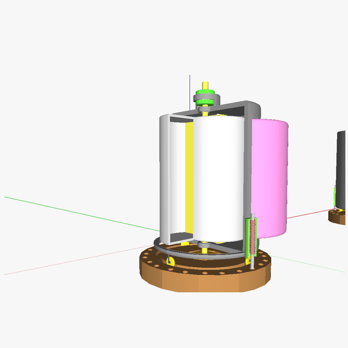 Shielded Savonius wind energy harvester 3D model_4