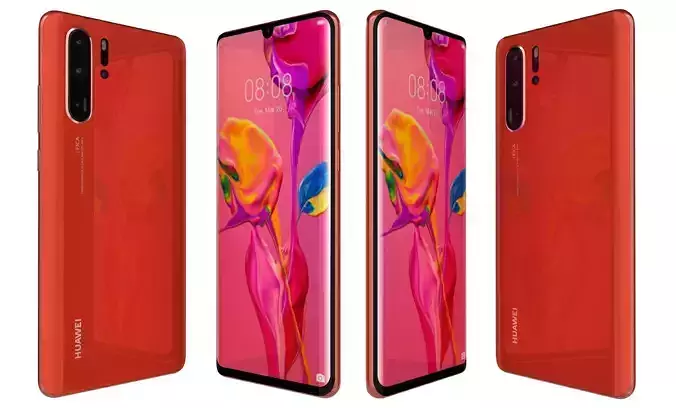 Huawei P30 Pro Amber Sunrise High Poly
