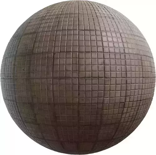 Small Square Concrete Grid PBR Texture