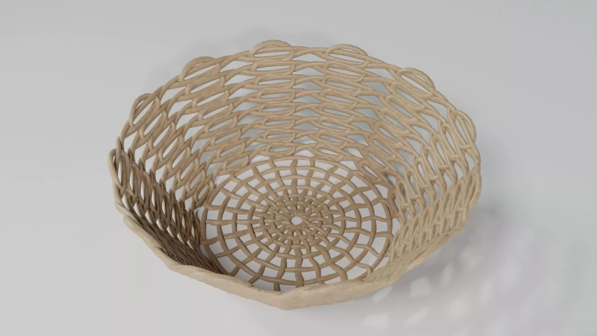 WICKER BASKET05 3D model_2