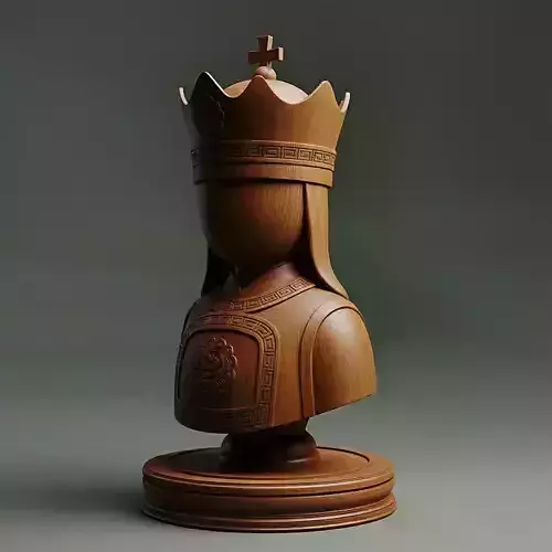 Classic Medieval Queen Chess Piece