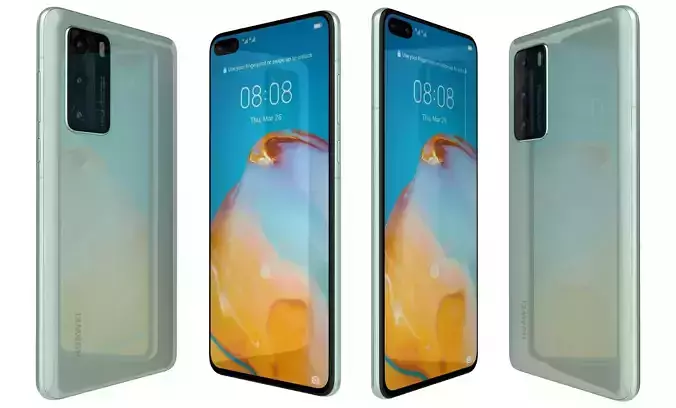 Huawei P40 Mint High Poly