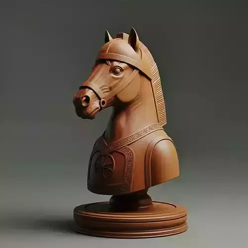 Classic Medieval Knight Chess Piece