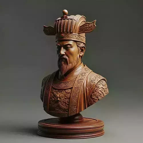 Medieval Chinese King Chess Piece