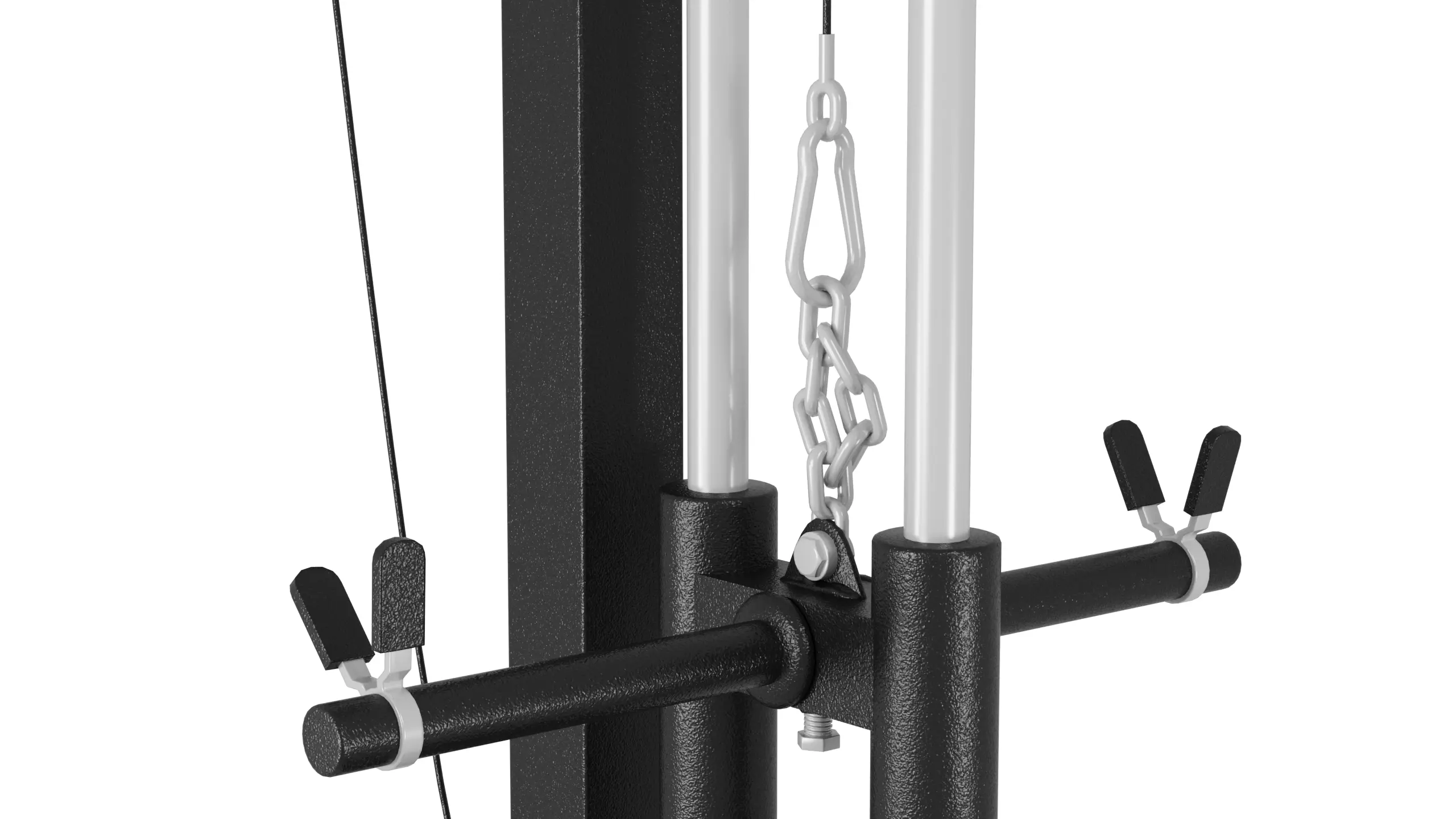 Wall-mounted Lat Pulldown Machine 3D Model 3D model_7
