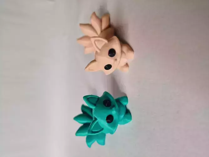 KITSUNE STL CUTE FLEXI GRACEFULPOLYGONS