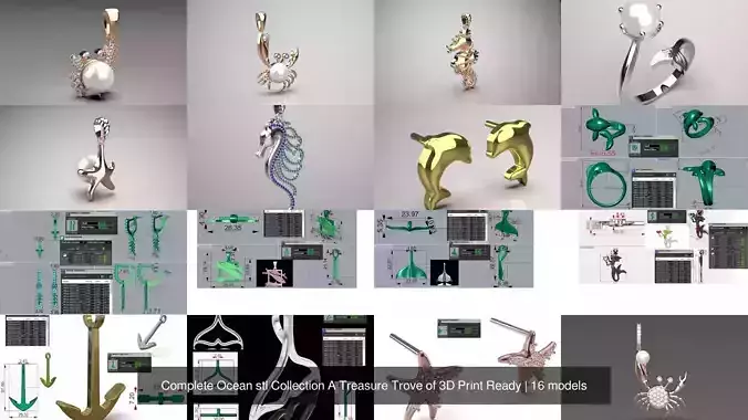 Complete Ocean stl Collection A Treasure Trove of 3D Print Ready