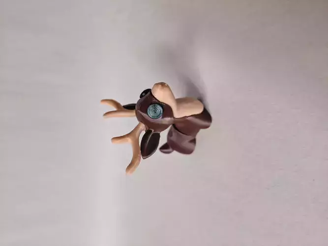 DEER STL PRINT IN PARTS PRINT IN PLACE GRACEFULPOLYGONS