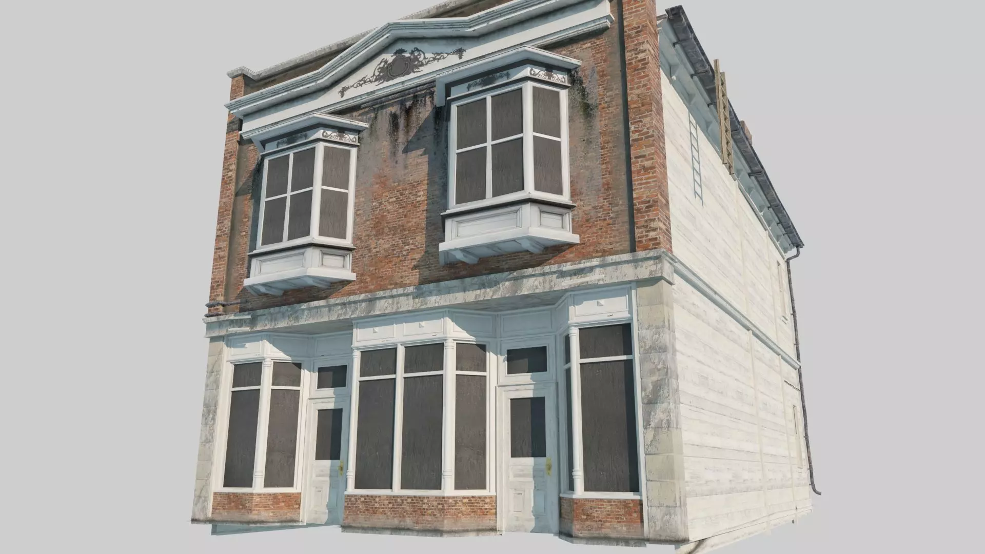 19th century architecture urban housing 3D model_4