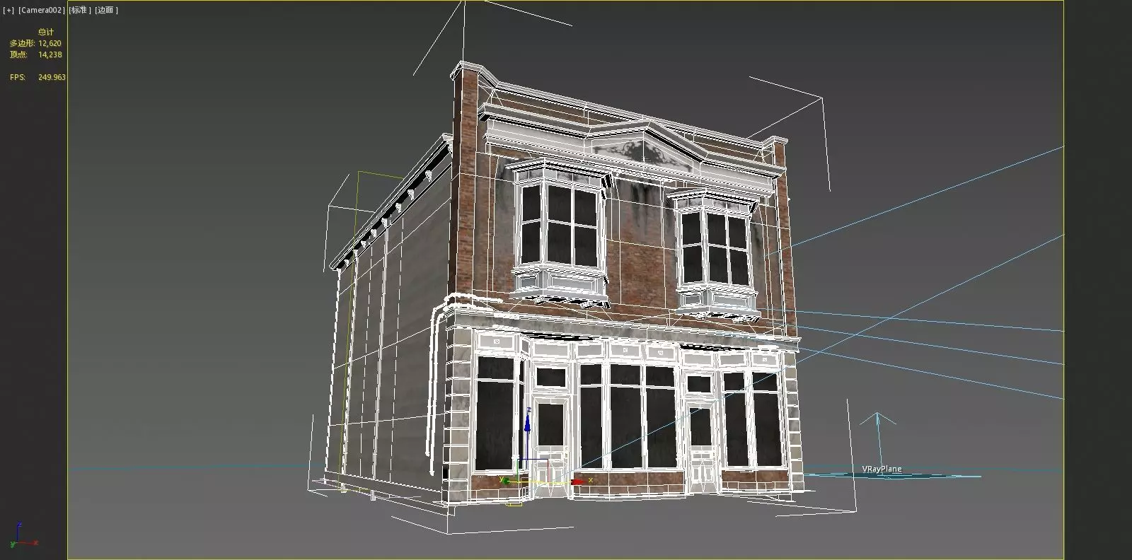 19th century architecture urban housing 3D model_6
