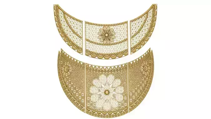 2different chockers in pattern and sizes