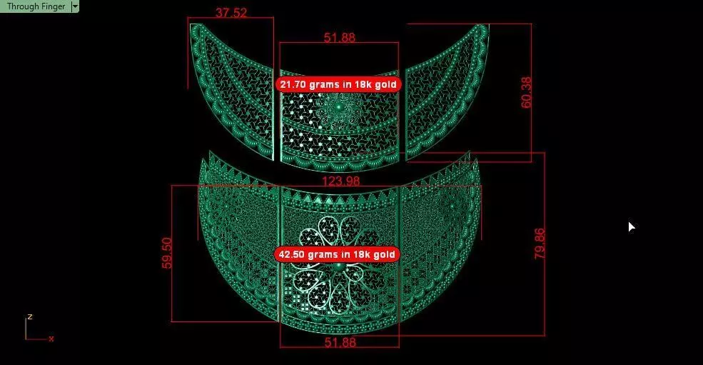 2different chockers in pattern and sizes 3D print model_7