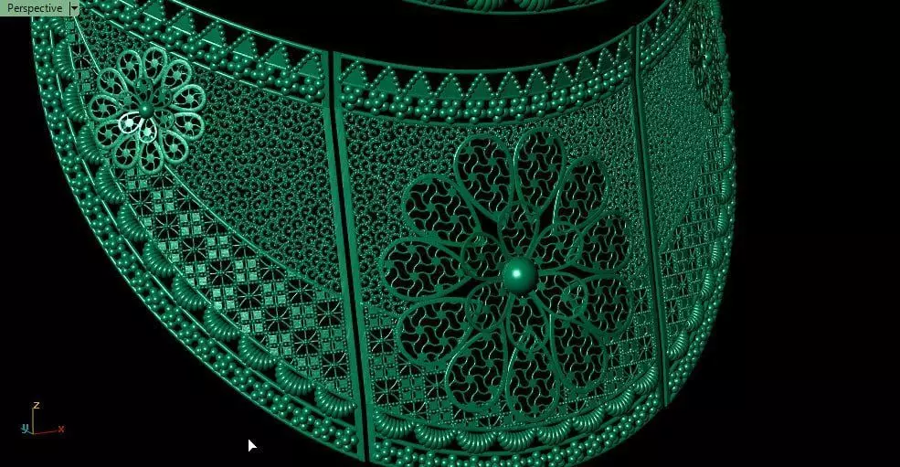 2different chockers in pattern and sizes 3D print model_6