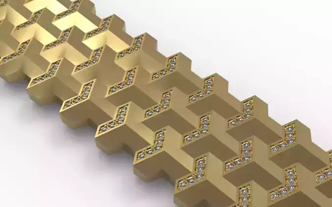  Cored Armor Bracelet 3 Line