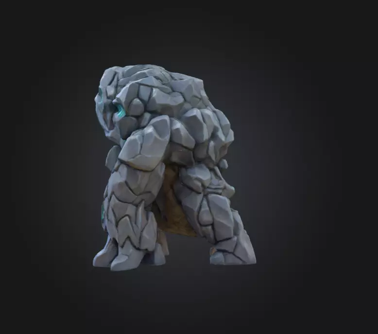 Crystalmourn Sentinel Low-poly 3D model_6