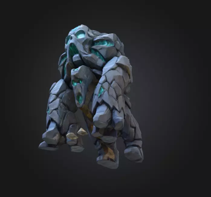 Crystalmourn Sentinel Low-poly 3D model_13
