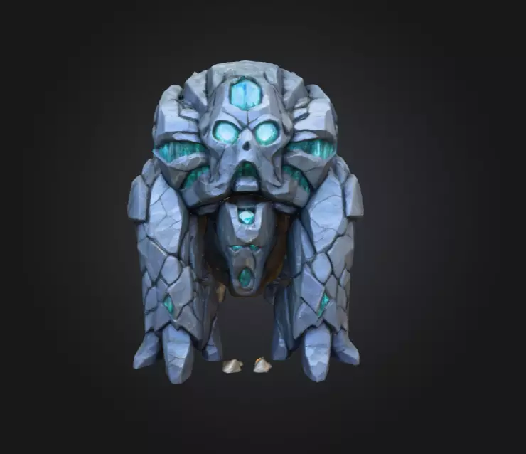 Crystalmourn Sentinel Low-poly 3D model_0