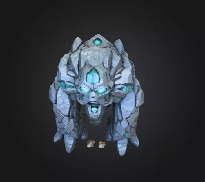 Crystalmourn Sentinel Low-poly 3D model_8