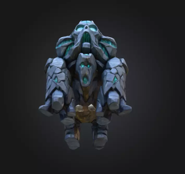 Crystalmourn Sentinel Low-poly 3D model_11