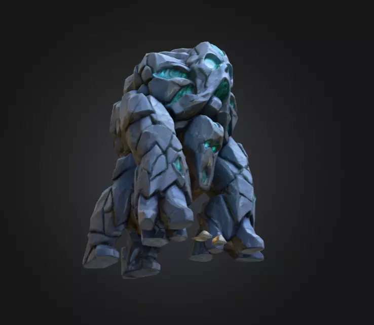 Crystalmourn Sentinel Low-poly 3D model_12