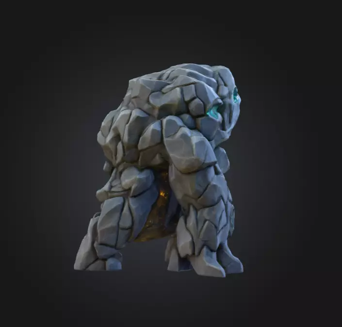 Crystalmourn Sentinel Low-poly 3D model_2