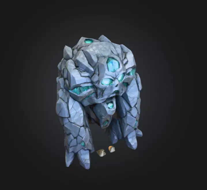 Crystalmourn Sentinel Low-poly 3D model_9