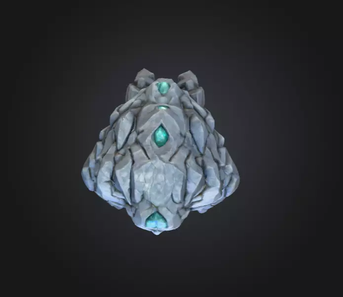 Crystalmourn Sentinel Low-poly 3D model_14