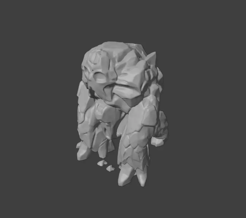 Crystalmourn Sentinel Low-poly 3D model_16