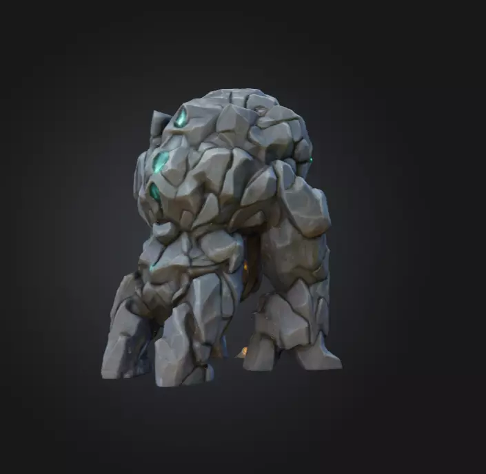 Crystalmourn Sentinel Low-poly 3D model_3
