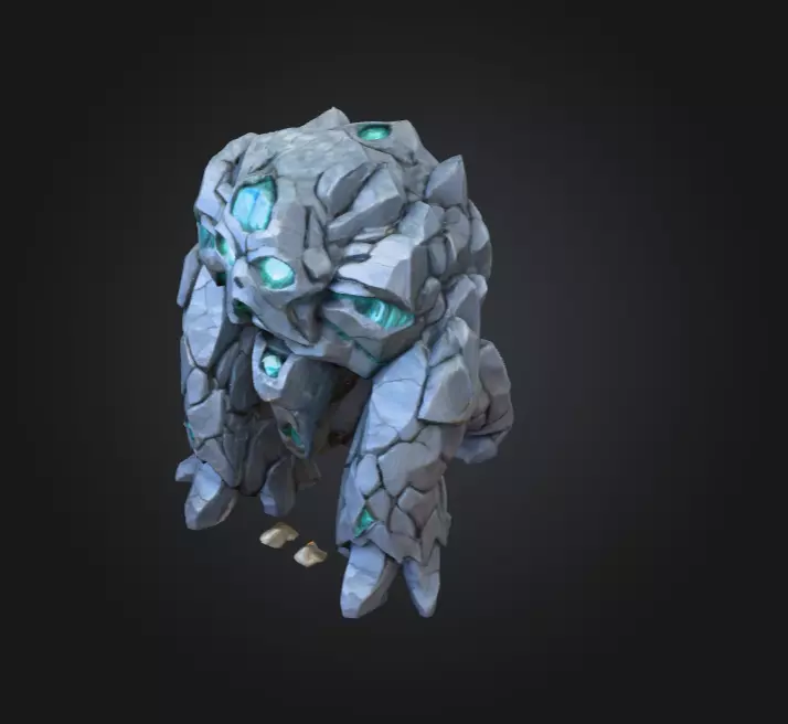 Crystalmourn Sentinel Low-poly 3D model_10
