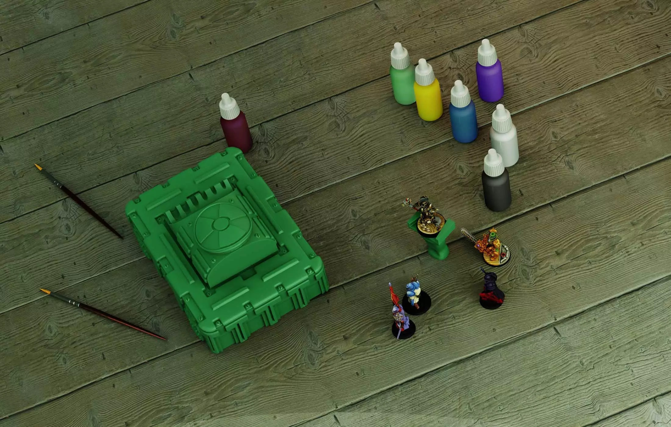 Nuclear Blast Painting Box 3D print model