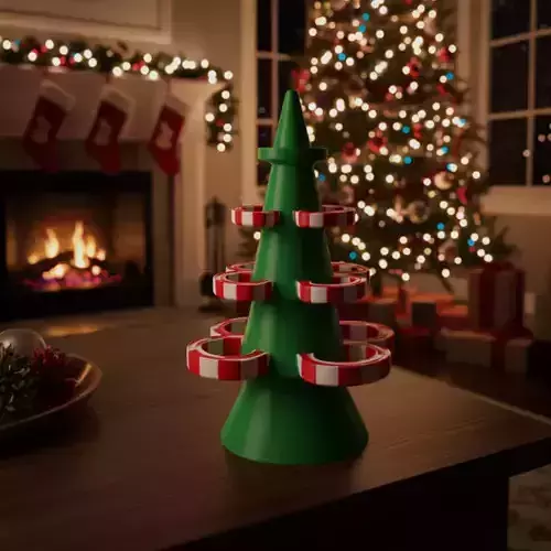 Christmas Tree Shape Holder STL  Festive 3D Printable Decoration
