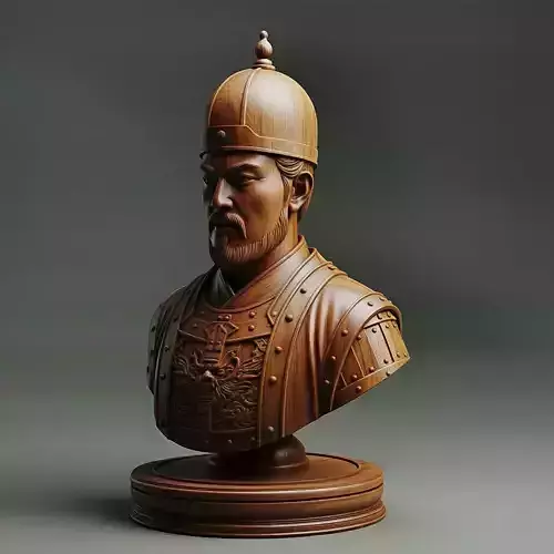 Medieval Chinese Soldier Pawn Chess Piece