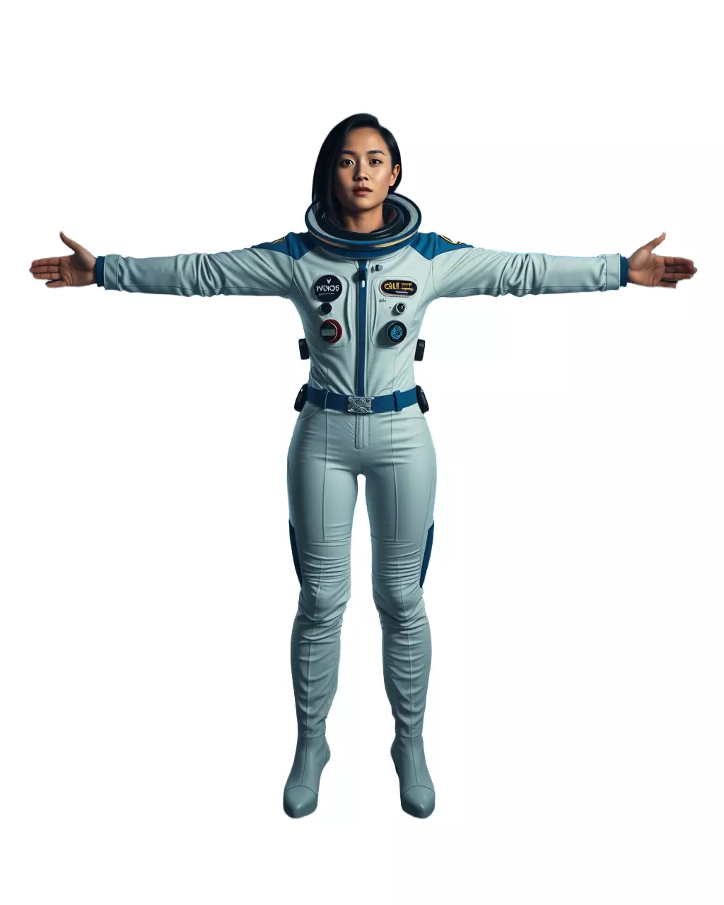 Advanced Space Suit model pack Low-poly 3D model_3