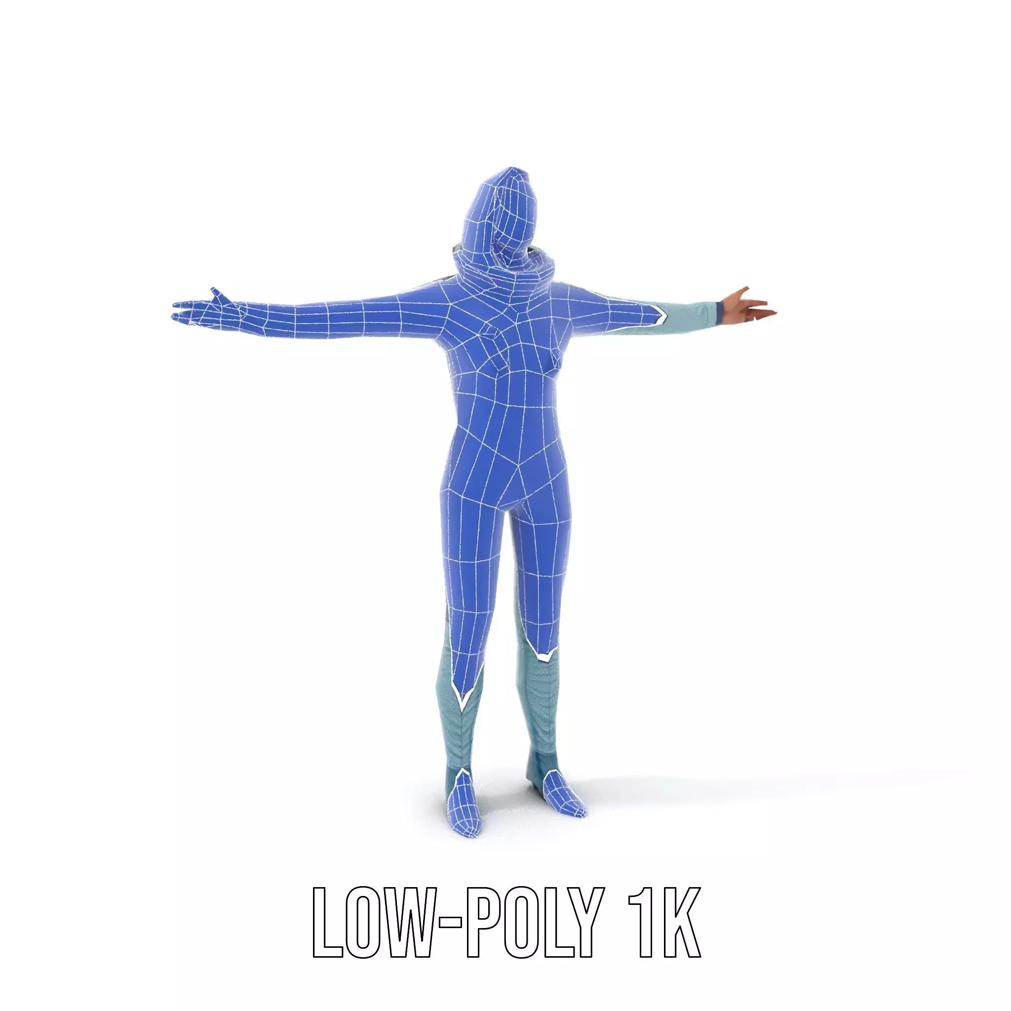 Advanced Space Suit model pack Low-poly 3D model_30