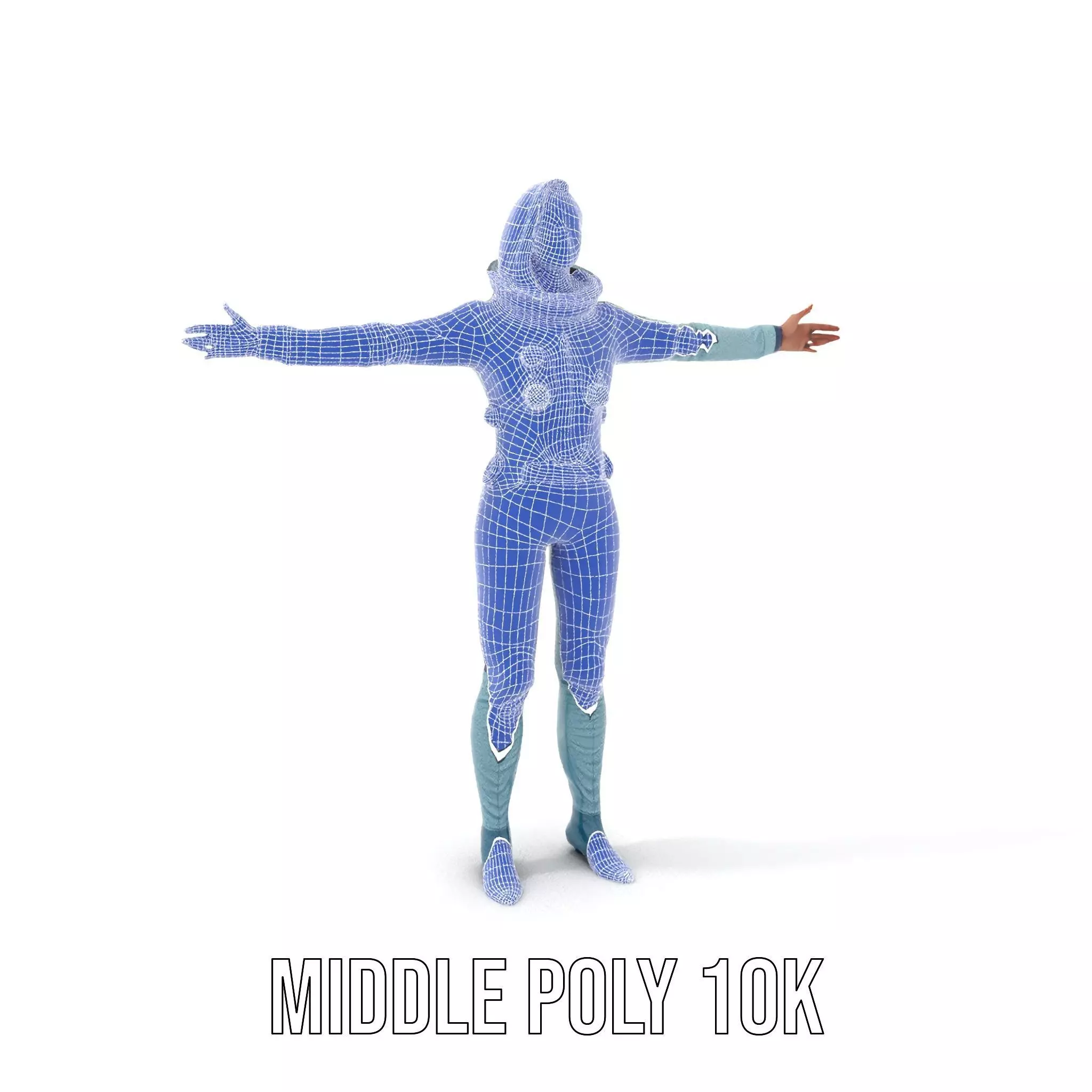 Advanced Space Suit model pack Low-poly 3D model_7