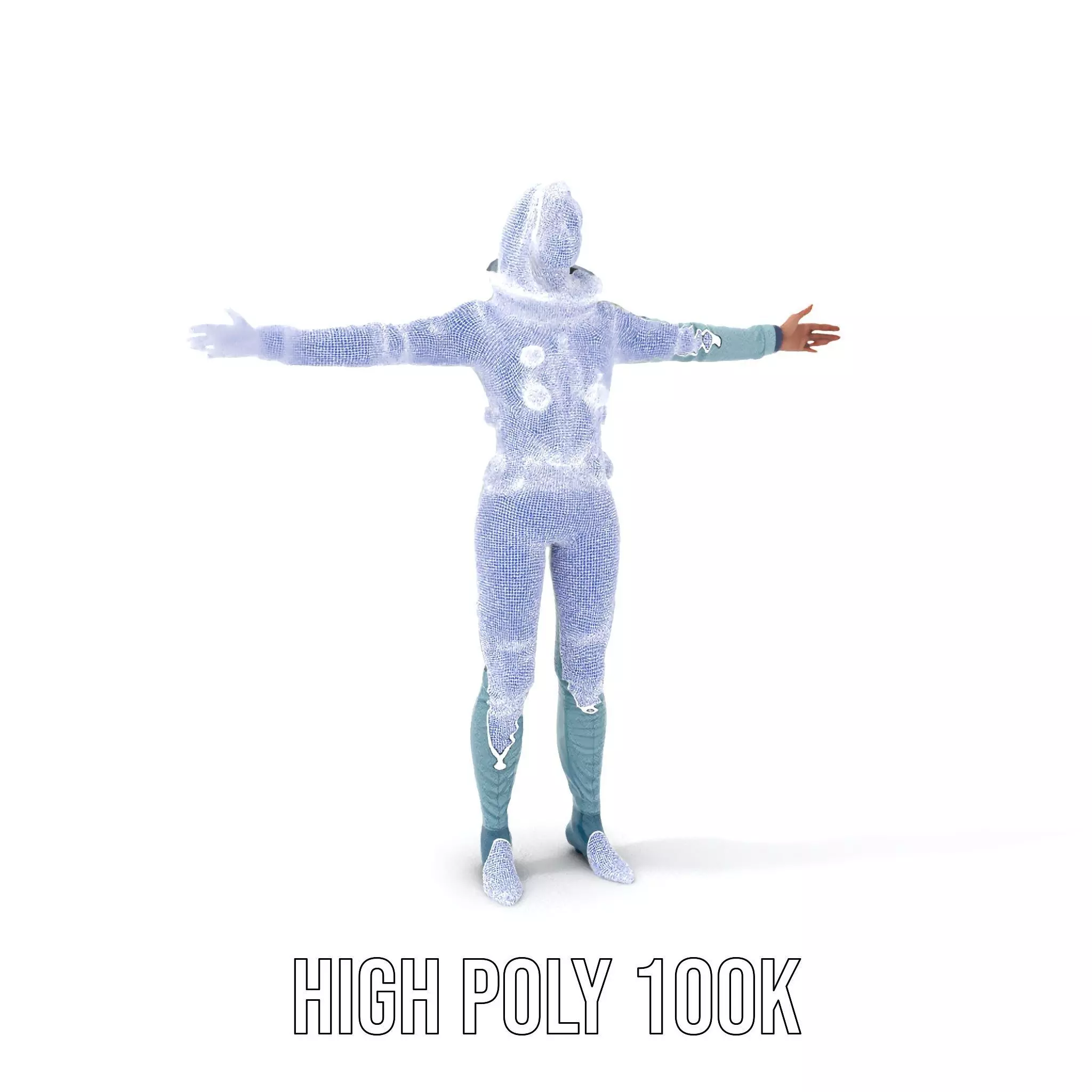 Advanced Space Suit model pack Low-poly 3D model_5