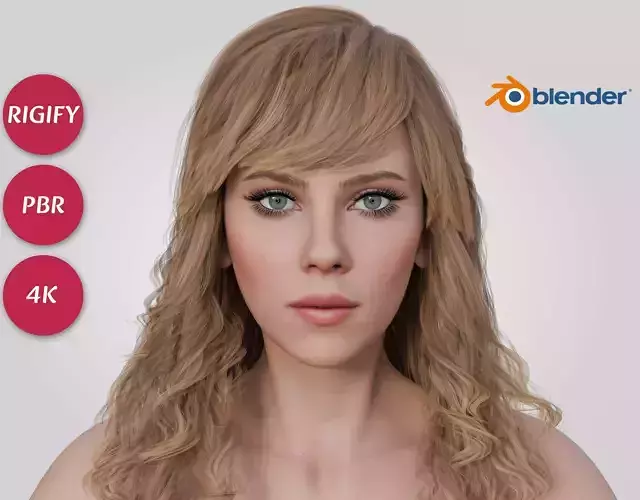 Scarlett Johansson -  Hot Sexy Woman with Big Boobs Ass